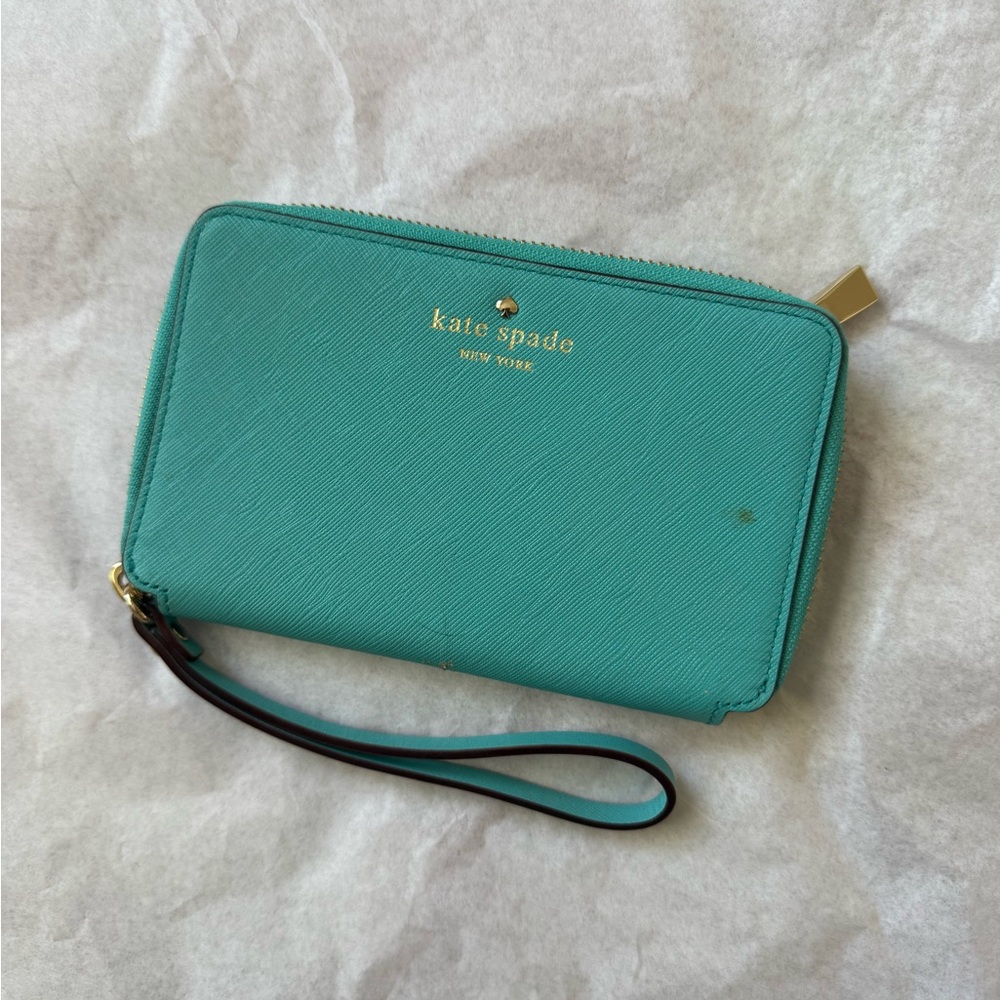 Kate Spade Teal Wristlet Wallet